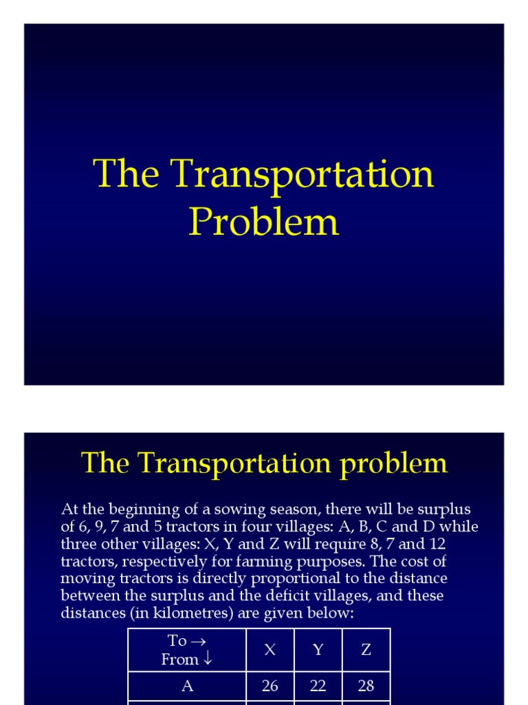 Tractor Transport Optimization | PDF | Integer | Discrete Mathematics