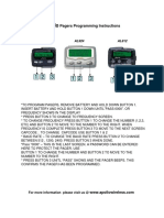 Hand Programming Instructions