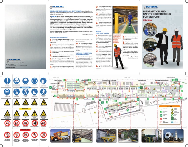 Ιnformation And Safety Instructions For Visitors: Site Map | PDF ...