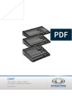 DYNACORD Manuel Utilisateur Consoles de Mixage Modèles CMS