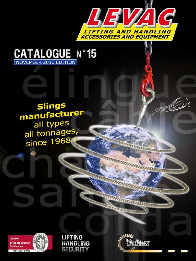 Catalogue de câbles et accessoires Levac | PDF | Facture | Sécurité