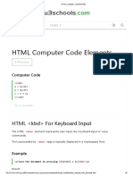 HTML Computer Code Elements PDF