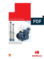 Domestic Pumps: Self Priming Monoblock Pumps Open Well & Submersible Pumps
