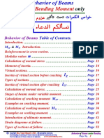 Behavior of Beams Under Bending