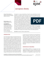 Sarcopenia and Sarcopenic Obesity: Kyung Mook Choi