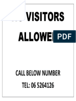 No Visitors PDF