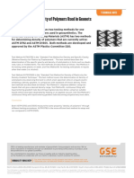 Determining The Density of Polymers Used in Geonets