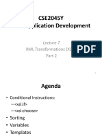 CSE2045Y Web Application Development: XML Transformations (XSLT)