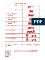 Personalpronomen Dat - 1