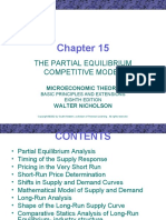 The Partial Equilibrium Competitive Model