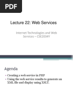 Week 19 - Internet Technologies and Web Services - Creating and Using A Web Service - Generating An XML File (Updated)