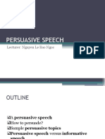 persuasive speech