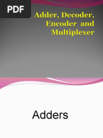 4d Digital System-Adder Encoder Decoder and Mux