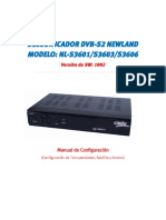 DECODIFICADOR DVB - S2 Newland MODELO NL-S3601-S3603-S3606 - SW1002