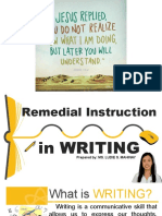 7 Remedial Instruction in Writing