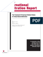 International Arbitration Report: The Treatment of Contract-Related Claims in Treaty-Based Arbitration