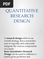 Quantitative Research Design