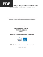 Dissertation Submitted in The Partial Fulfillment of The Requirements For The Degree of Masters in Procurement and Supply Management