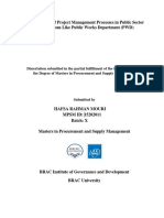 Dissertation Submitted in The Partial Fulfillment of The Requirements For The Degree of Masters in Procurement and Supply Management