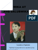 CABAGSICAN FIL.302 (Ang Wika at Dalubwika; Wika at Kultura)