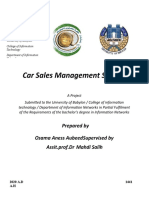 Cars Sales Management