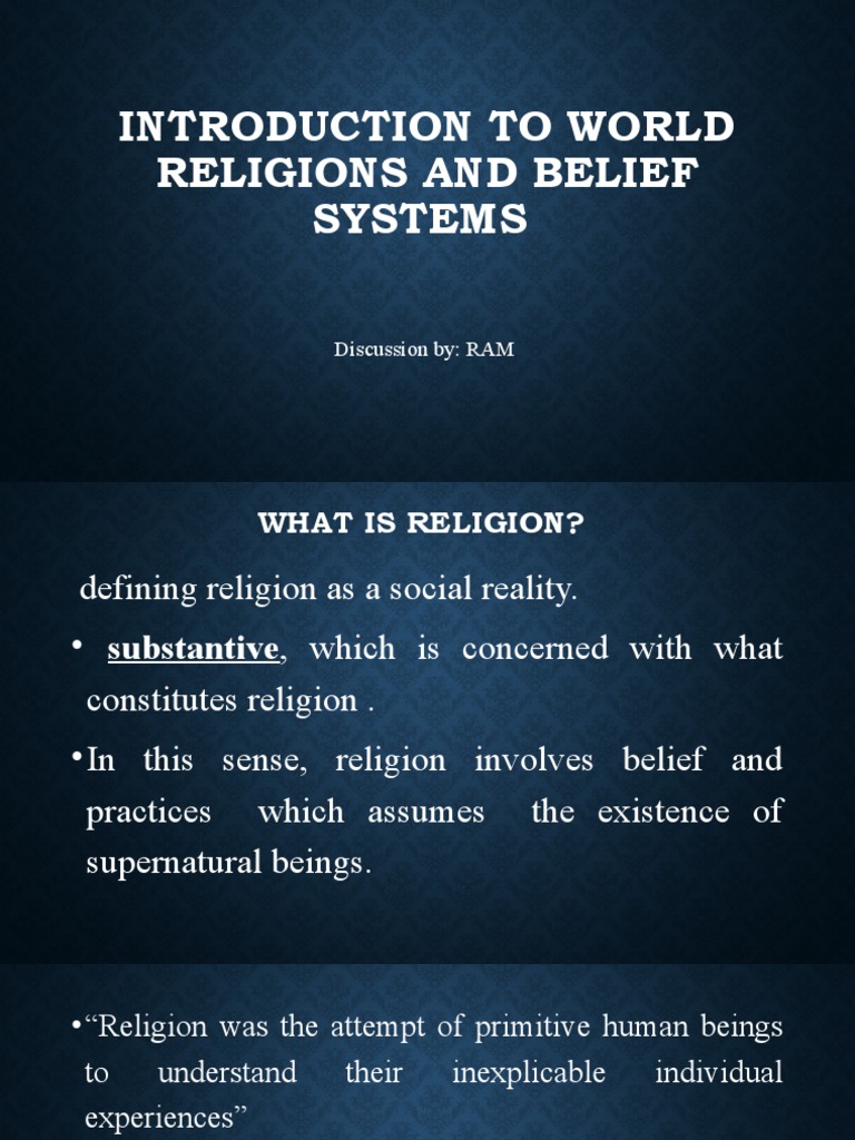 Understanding World Religions | PDF | Sacred | Supernatural