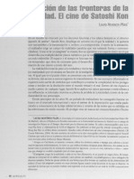 Satoshi Kon La Disolucion de Las Fronteras de La Realidad PDF