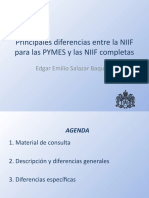 NIC y NIIF para PYME y PLENAS (Diferencias) Contabilidad F II