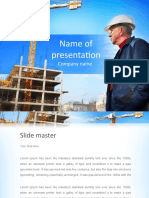 Company presentation slide master template