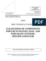 Cleanliness of Components For Use in Oxygen, Fuel, and Pneumatic Systems, Specification For
