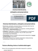 Chapter 19 - Chemical Disinfectants, Antiseptics and Preservatives - MA