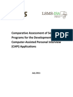 Comparative Assessment of Software Programs For The Development of Computer-Assisted Personal Interview (CAPI) Applications