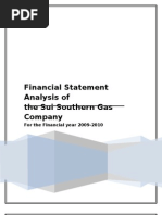 Financial Statement Analysis - SSGC Pakistan