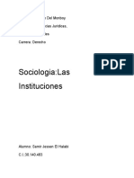 Las Instituciones Sociologia