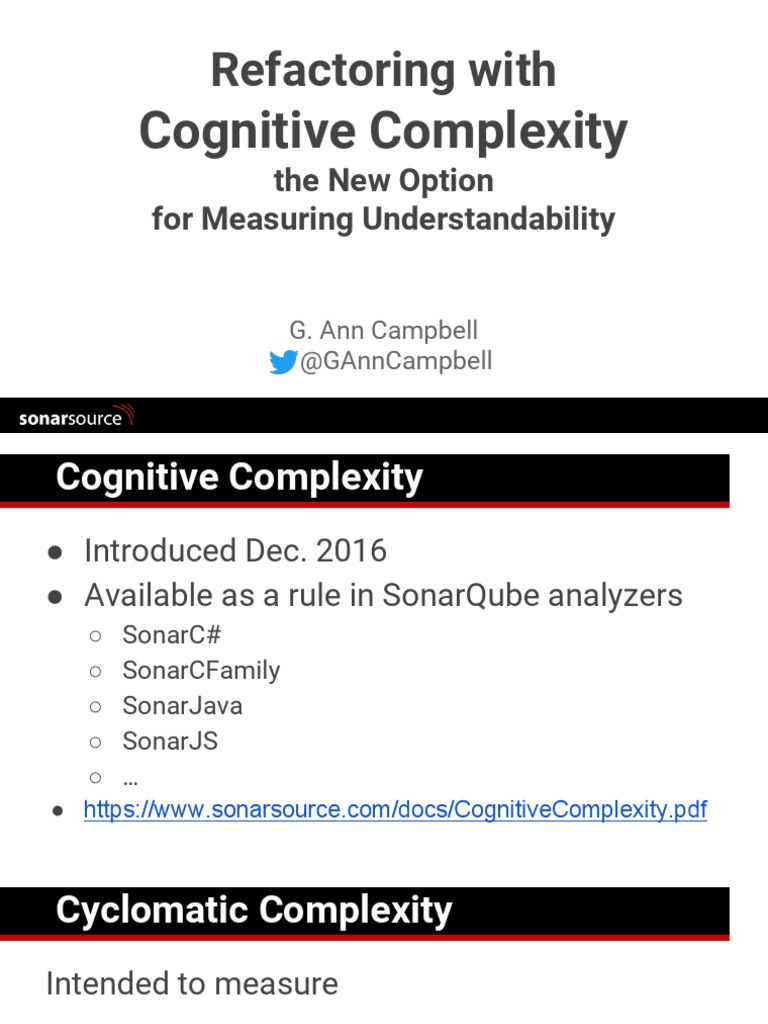 Cognitive Complexity in Code Analysis | PDF | Control Flow ...