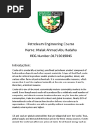 Petroleum Engineering Course Name: Malak Ahmad Abu Radaha REG - Number:31715019045