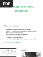 Separation Processes Centrifuge