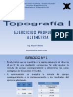 Ejercicios Propuestos Altimetría Solo Nivelación