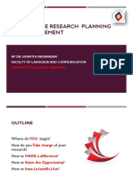 Research Planning & Management
