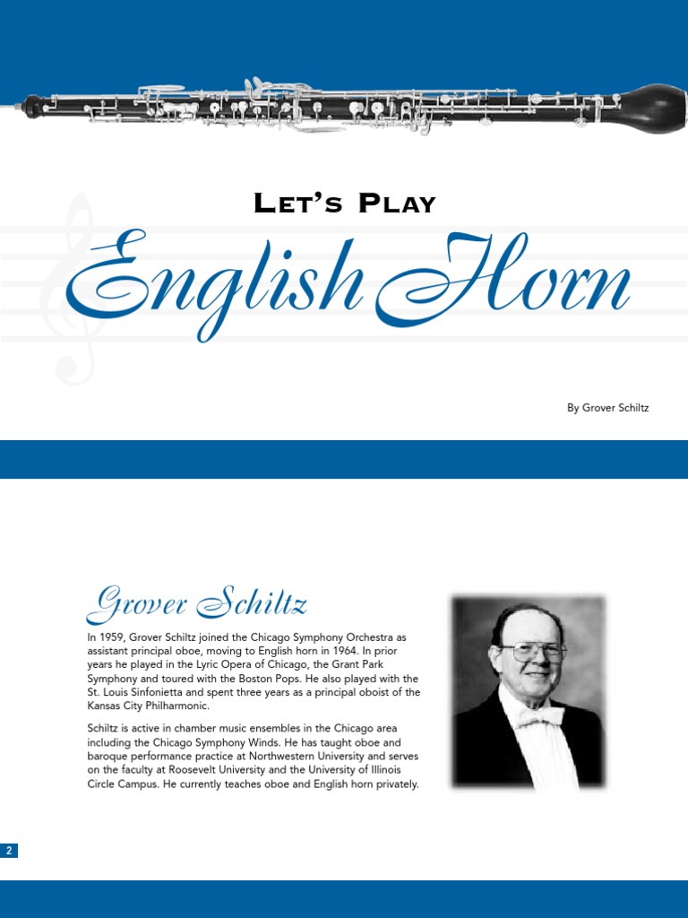 Lets Play English Horn PDF Cor Anglais Oboe
