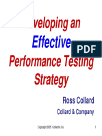 Developing An Performance Testing Strategy: Effective