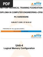 Nettur Technical Training Foundation Diploma in Computer Engineering - CP08 PC Hardware