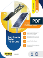 Luminaria Solar All-in-One para alumbrado público y generación de energía