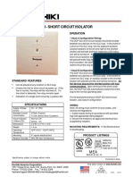 Sci - Short Circuit Isolator: Operation