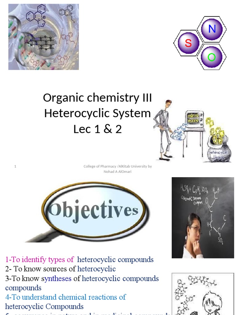 Heterocyclic Compounds Overview | PDF | Heterocyclic Compound | Aromaticity
