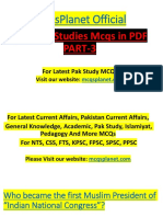 Pak Studies MCQs in PDF Part-3 PDF