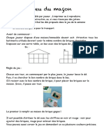 Jeu Du Maçon: Situation Matérielle Consignes Objectifs