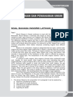 SOAL - Bahasa Inggris - Pengetahuan Dan Pemahaman Umum - Latihan 4 PDF
