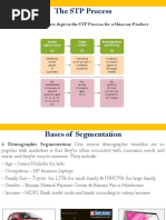 The Below Figure Depicts The STP Process For A Skincare Product