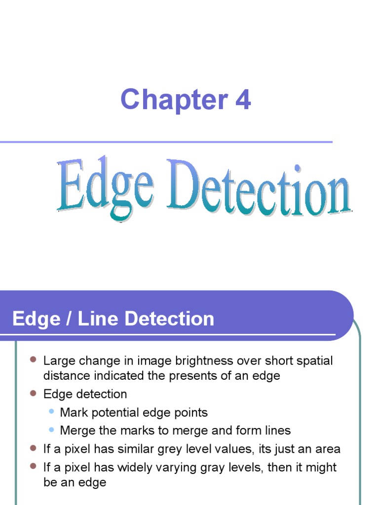 Edge Detection | PDF